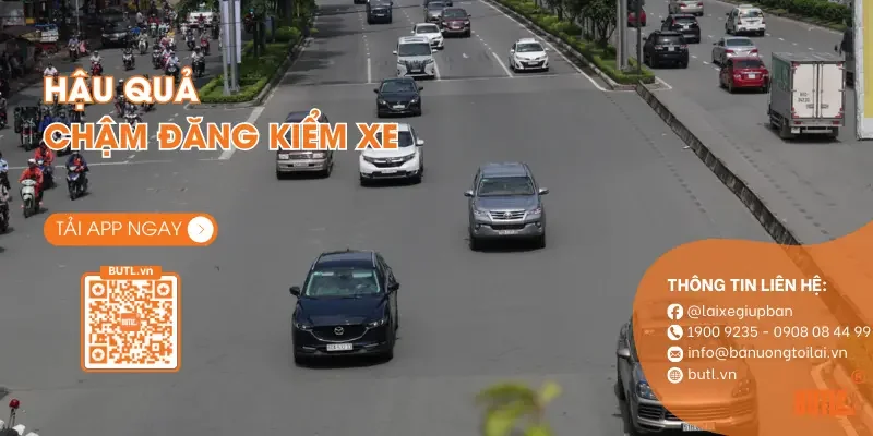 Đánh giá hậu quả khi không tuân thủ thời hạn đăng kiểm xe ô tô 5 chỗ