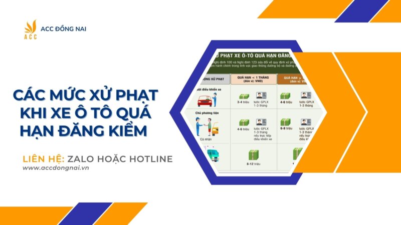 Giải thích hậu quả pháp lý và mức phạt khi chậm đăng kiểm xe ô tô