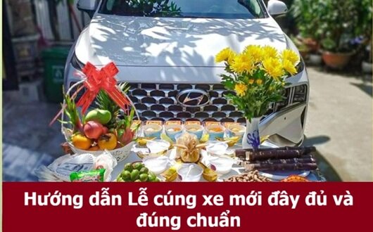 Hướng dẫn chi tiết quy trình cúng xe ô tô mới mua chuẩn xác