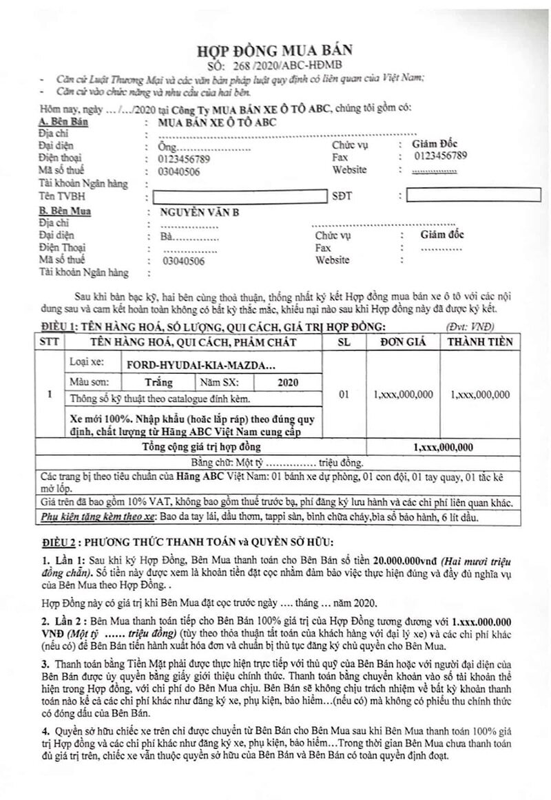 Hướng Dẫn Chi Tiết Thủ Tục Mua Bán Xe Ô Tô Cũ: Quy Trình & Giấy Tờ Cần Thiết