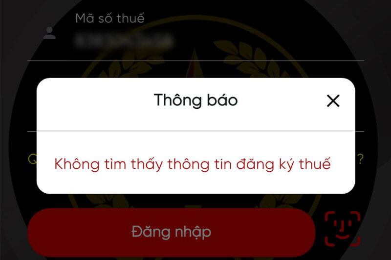 Hướng dẫn xử lý khi không tìm thấy thông tin hoặc thông tin không chính xác