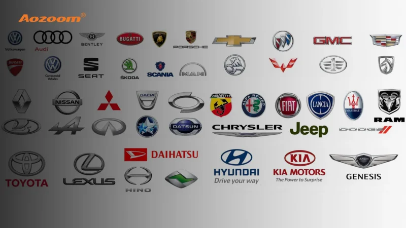 So sánh các phong cách thiết kế logo phổ biến giữa các thương hiệu xe siêu sang